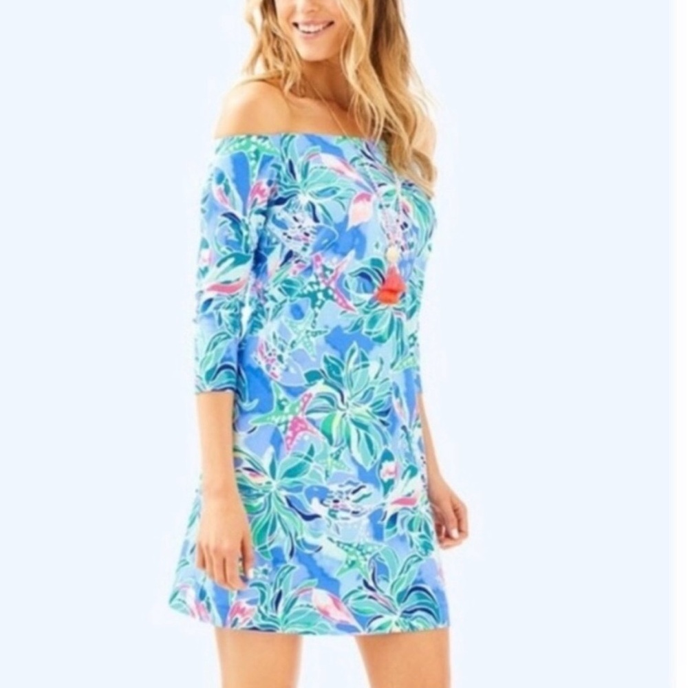 Lilly Pulitzer Off-Shoulder Mini Dress